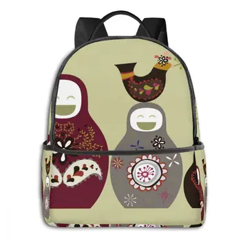 

2020 Cute Russian Dolls Children Backpacks Schoolbag Book Bag Kids Backpack Children School Bag Girl Boy Backpack