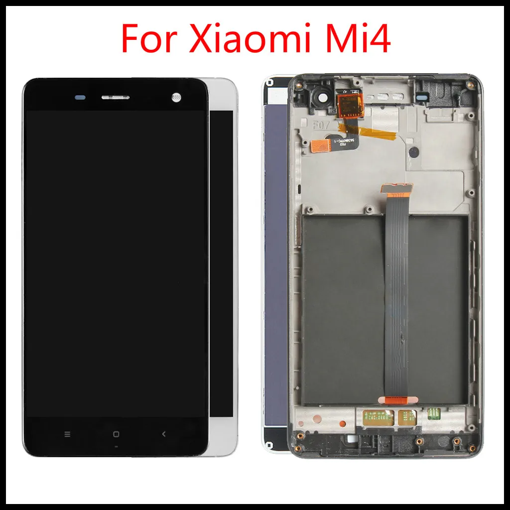 

Brand new 5.0 inch Display For Xiaomi Mi4 LCD Touch Screen Digitizer with Frame Original Replacement For Xiaomi Mi 4 Display