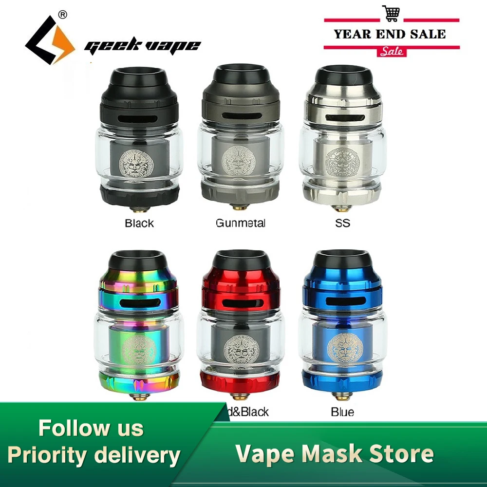 Koop Hot Koop Originele Geekvape Zeus X Rta 4.5 Ml 2 Ml Tank 25 Mm Rta Single Dual Coil building E Sigaret Vape Tank Verstuiver Geekvape Rta