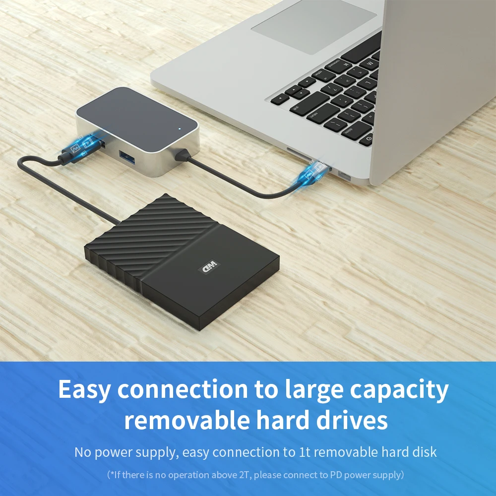 Концентратор USB Type C 60 Вт PD зарядный адаптер высокая скорость 5 Гбит/с USB 3,0 концентратор с устройство для чтения карт SD TF для macbook xiaomi huawei ноутбук