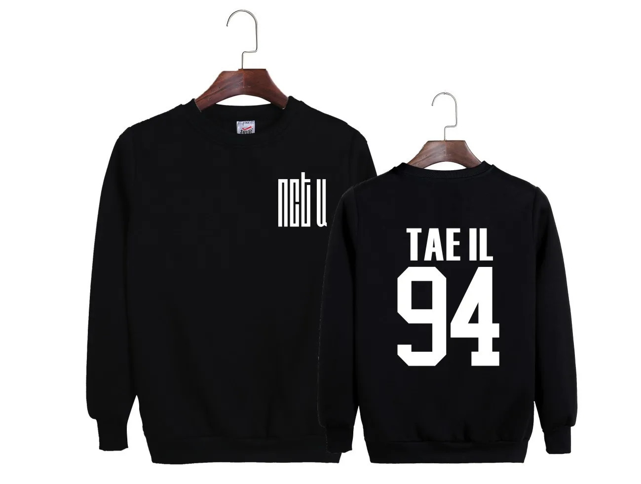 black4 И Розовый KPOP NCT U альбом JaeHyun десять Марка с тем же абзацем одежда свободный свитер для мужчин и женщин дропшиппинг - Цвет: black4