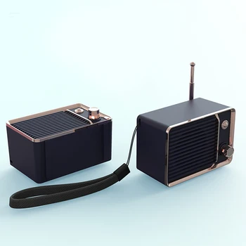 

New portable speaker Retro Nostalgic Mini Bluetooth Speaker Bluetooth Speaker Heavy Bass 3D Stereo Surround Speakers DOM668