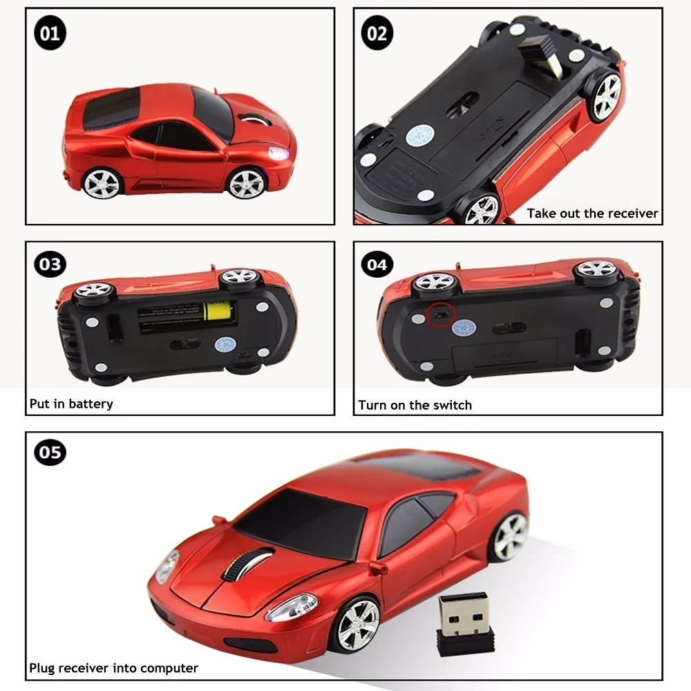 raton inalambrico ordenador coche