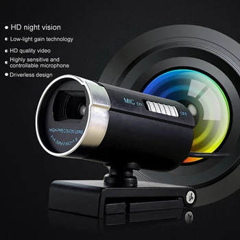 

USB Webcam A20 1.3 million PC Camera Web Cam 360 Degree MIC For Skype Computer Desktop веб камера 2020