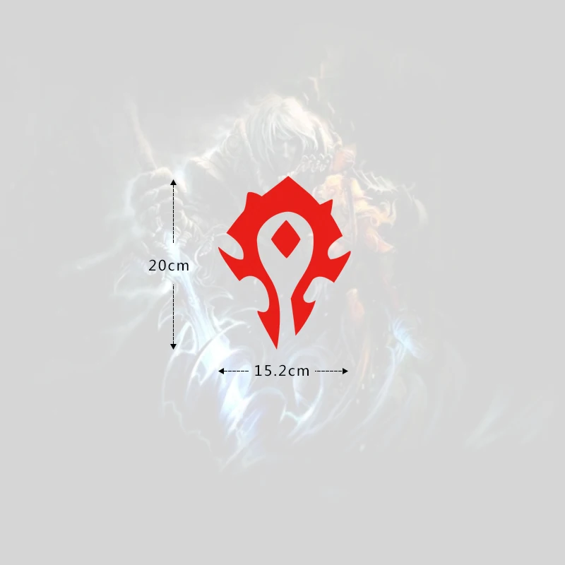Автомобильная наклейка World of Warcraft Автомобильная наклейка для племенного логотипа Union Badge WOW задняя декоративная наклейка на окно - Название цвета: M