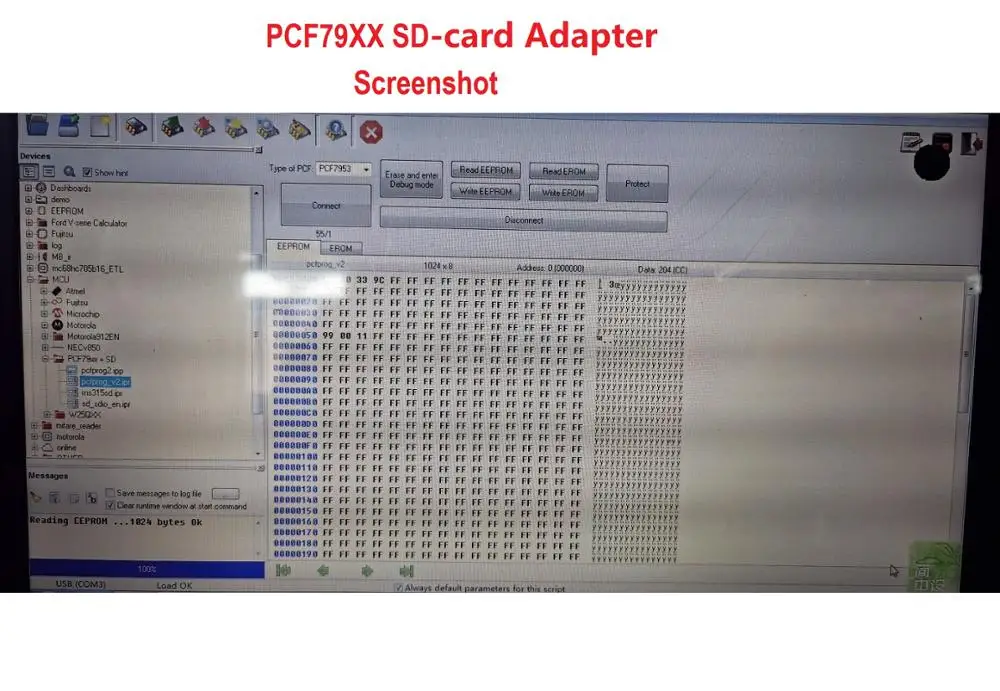 IPROG PCF79XX адаптера SD-адаптер карты чтения и записи PCF7941/52/53/61 для IPROG