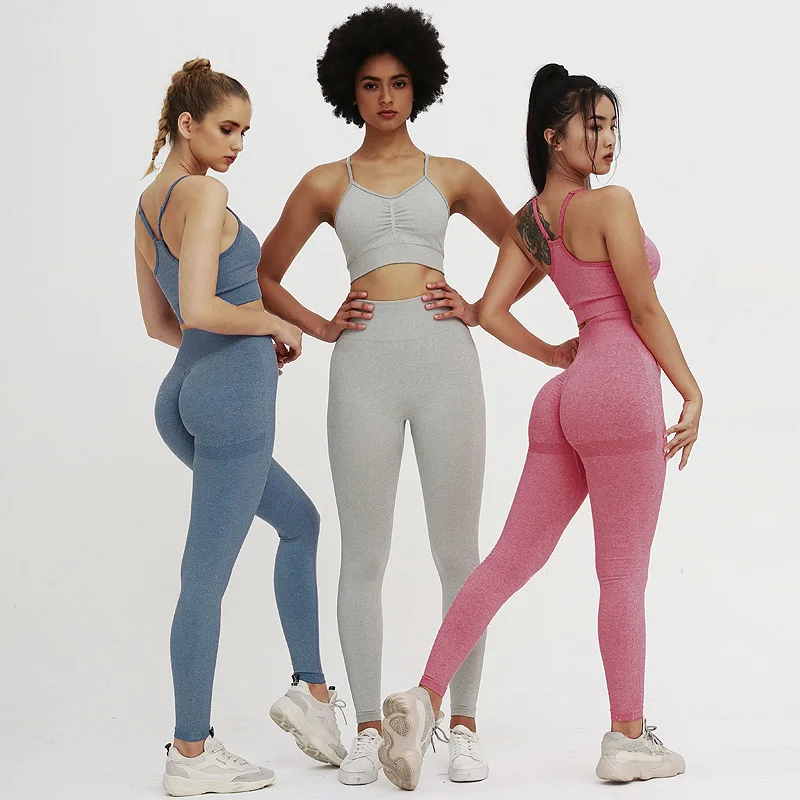 2 Piece Set Women Yoga Set Sport Wear Women Set Workout Clothes Gym Clothing Fithess Sport Suit Women Sports Bra Yoga Pants