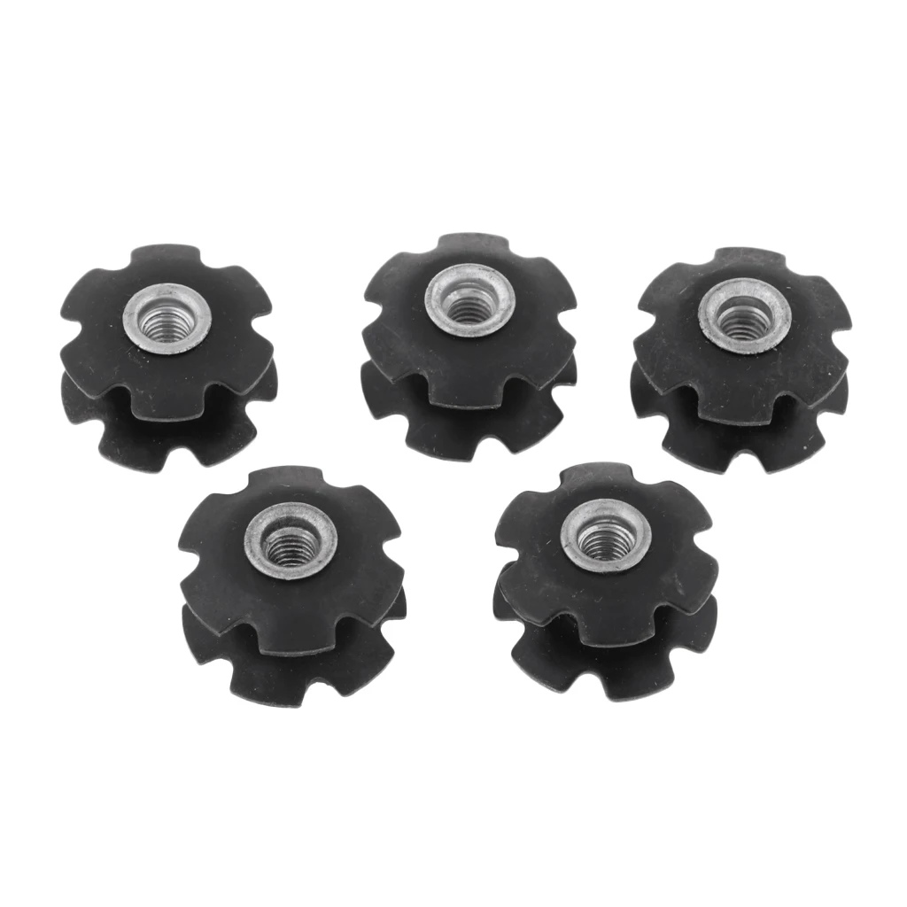 5 Pack Cycling Mountain Road Bike Bicycle Threadless Headset Star Nut 1-1/8
