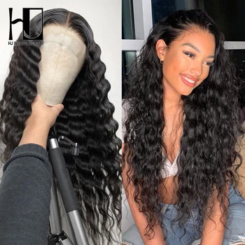 

Brazilian Loose Deep Wave Wig Remy Hair Lace Front Human Hair Wigs Pre Plucked Natural Hairline With Baby Hair Glueless Lace Wig