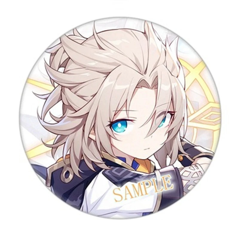 1pc Anime Pin Genshin Impact Figure Cosplay Badge Hu Tao Backpack Icon Button Cartoon Brooch Pins Fashion Accessories Gifts 58mm