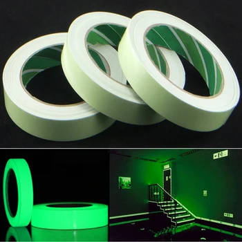 

PVC Luminous Tape Glow in The Dark Tape Safety Egress Markers Stairs Walls Steps Exit Sign Tape Luminous Hoilday Party Emergency