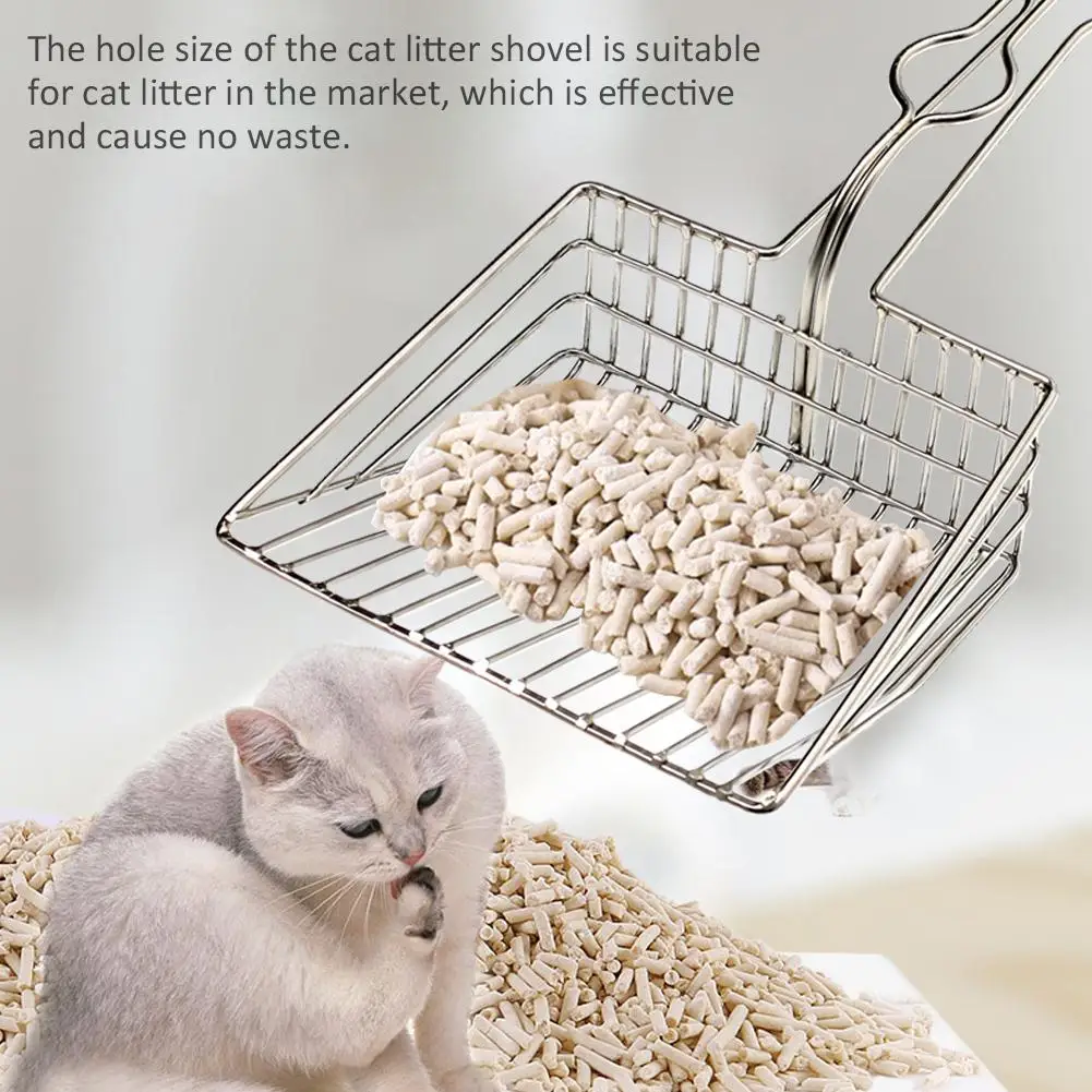 

Metal Cat Litter Scoop Hollow Pet Cat Toilet Scooper with Long Handle Jumbo Cat Litter Scoop Sifter Shovel Pet Cleaning Tools