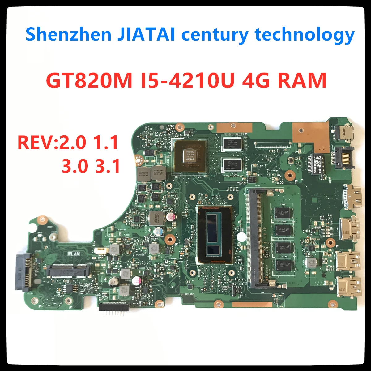 

X555LD Motherboard i5-GT820M For ASUS W519L X555LP X555LJ X555LDB X555LB X555LN X555LF X555L laptop Motherboard X555LD Mainboard