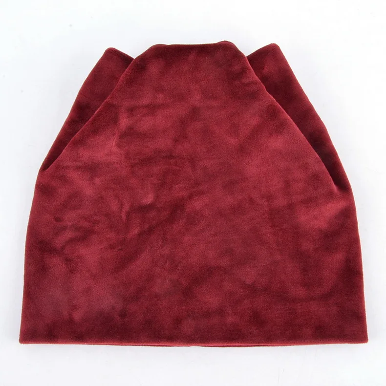 NUZADA Flannelette/Женская осенне-зимняя шапка с милым котенком; детская шапка; Новинка; однотонные шапки для девочек; теплые шапки; Лыжная Шапочка