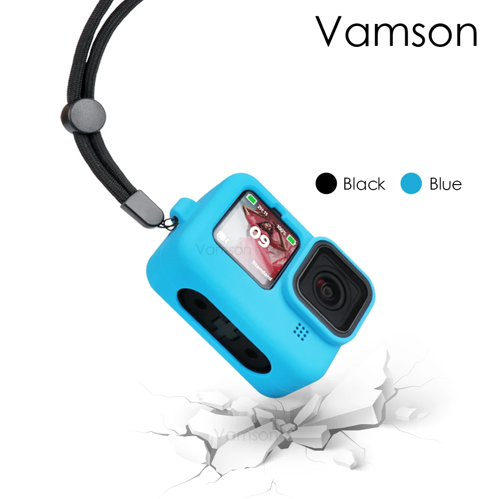 Soft Silicone Case for GoPro Hero 9 Case Protector Full Cover for Go pro 9 Camera Accessories