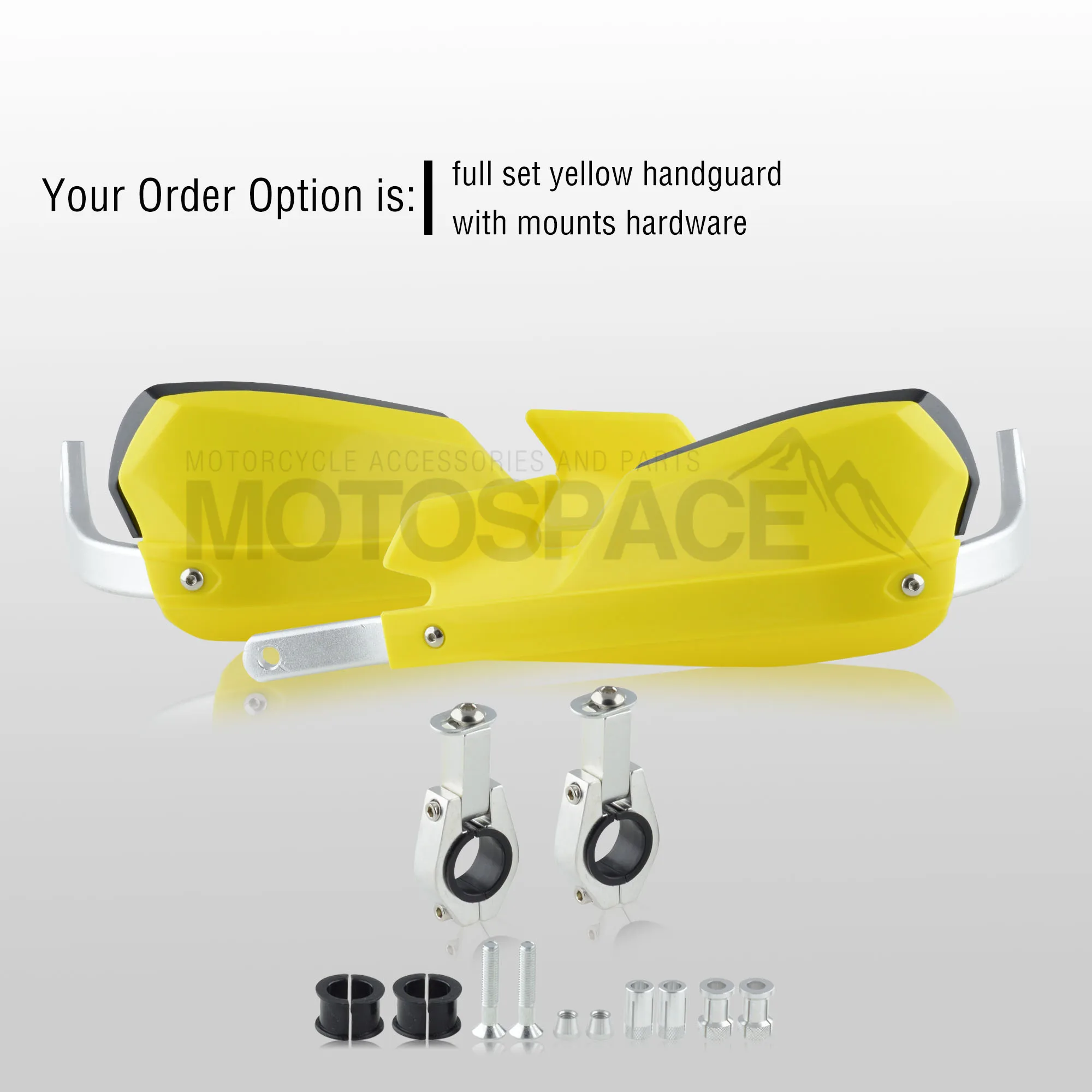 Spacemotors PZ-Motech рукавицы для мотоцикла подходят для 7/" 22 мм Handlebar1-1/8 28 мм жир бар CR XR YZ WR EX TTR CRF WRF EXC DRZ - Цвет: yellow handguard