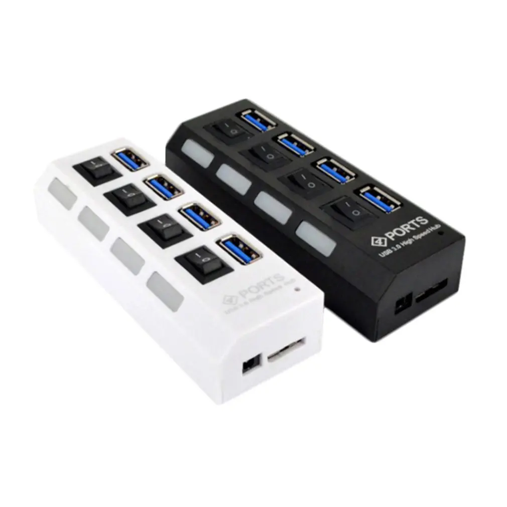 Usb-хаб Micro USB 3,0 концентратор разветвитель с адаптером питания USB 4/7 порт Hab высокоскоростной 5 Гбит/с USB разветвитель 3,0 концентратор для ПК Аксессуары