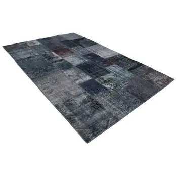 

200x300 Cm Grey Handmade Patchwork Rug-7x10 Ft