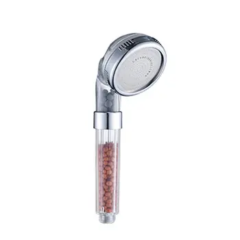 

Shower Bath Head Adjustable High Pressure Stone Stream Handheld Shower Head With Negative Ion Activated Ceramic Balls