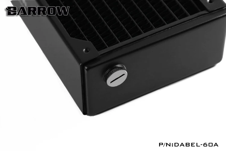 Promo  BARROW 60mm Thickness Copper 360mm Radiator Computer Water Discharge Liquid Heat Exchanger G1/4 Thr