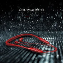 W1 Шейная bluetooth-гарнитура с микрофоном IPX5 водонепроницаемая Спортивная Беспроводная гарнитура Bluetooth мобильный телефон для iPhone xiaomi