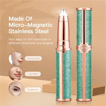 

Electric Eyebrow Trimmer Painless Eye Brow Epilator Mini Eye Brow Shaper Shaver Razor Portable Facial Hair Remover for Women