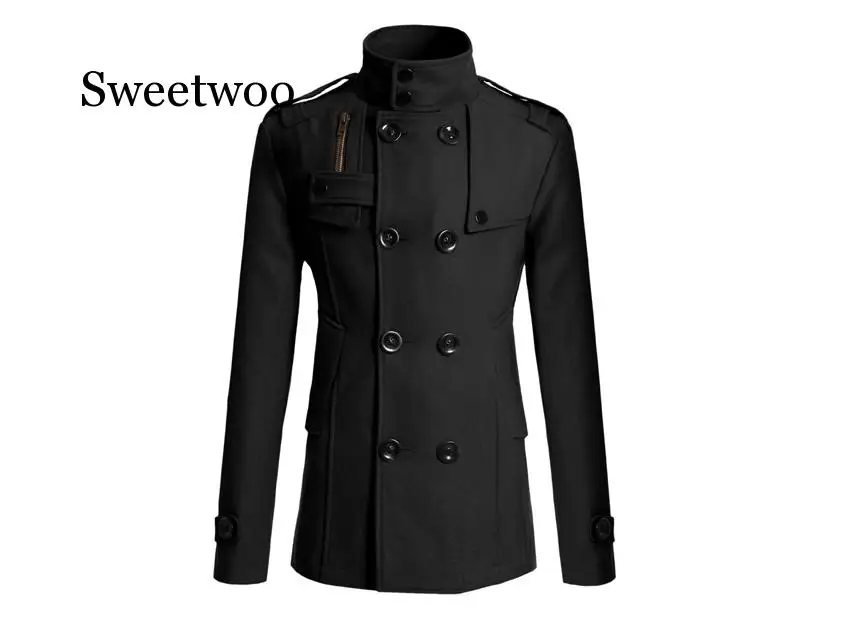 2020 New Men's Mao Wool Overcoat for Male Long Suit Woolen Windbreaker Men's Coat Outer  Wear Clothing