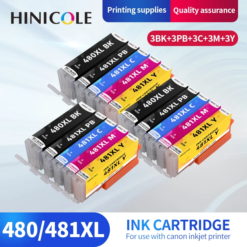 Чернильный картридж для Canon 480 481 PGI-480 CLI-481 PIXMA TS704 TR7540 TR8540 TS6140 TS9540 TS6240 TR 7540 |