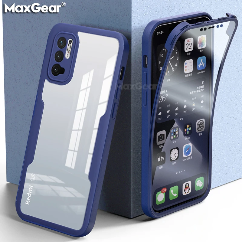Luxury 360° Hard Back Case with Front Screen Protection - Clear Cover