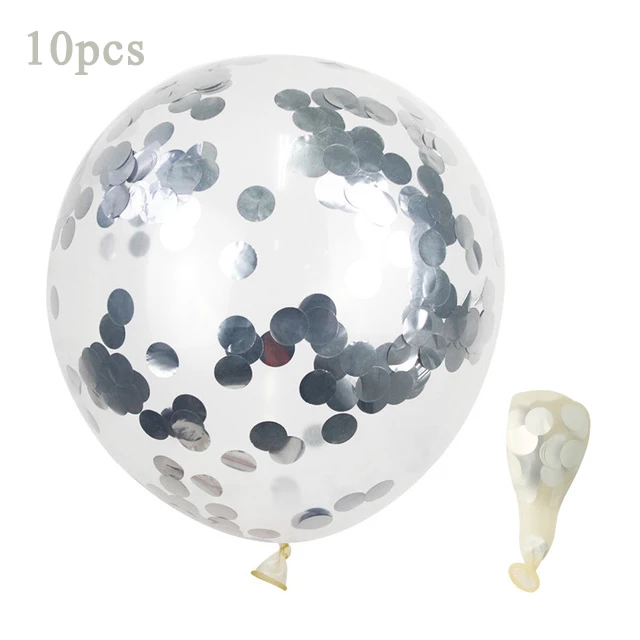7pcs globos Agate pattern latex Balloon Stand High quality and firm tubes Holder Wedding Baby Shower Birthday decoration Supplie - Цвет: 10pcs Silver