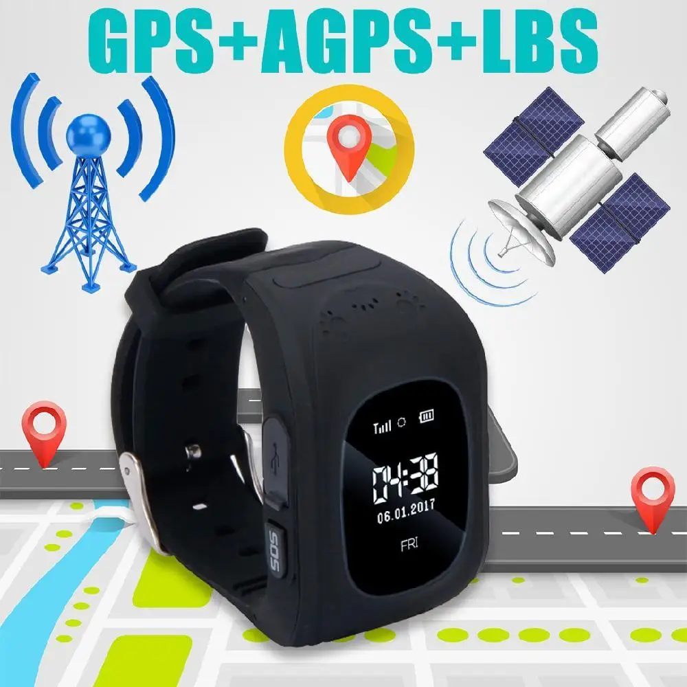 Смарт часы детские цифровые с анти потеря GPS кнопкой SOS трекер Шагомер для детей