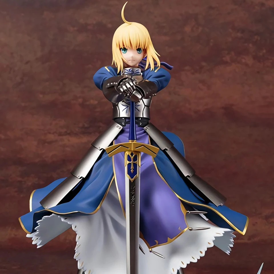 Tronzo 26cm Fate Grand Order FGO Saber Arturia Pendragon Arutoria Knight King PVC Action Figure Model Doll Toys For Christmas