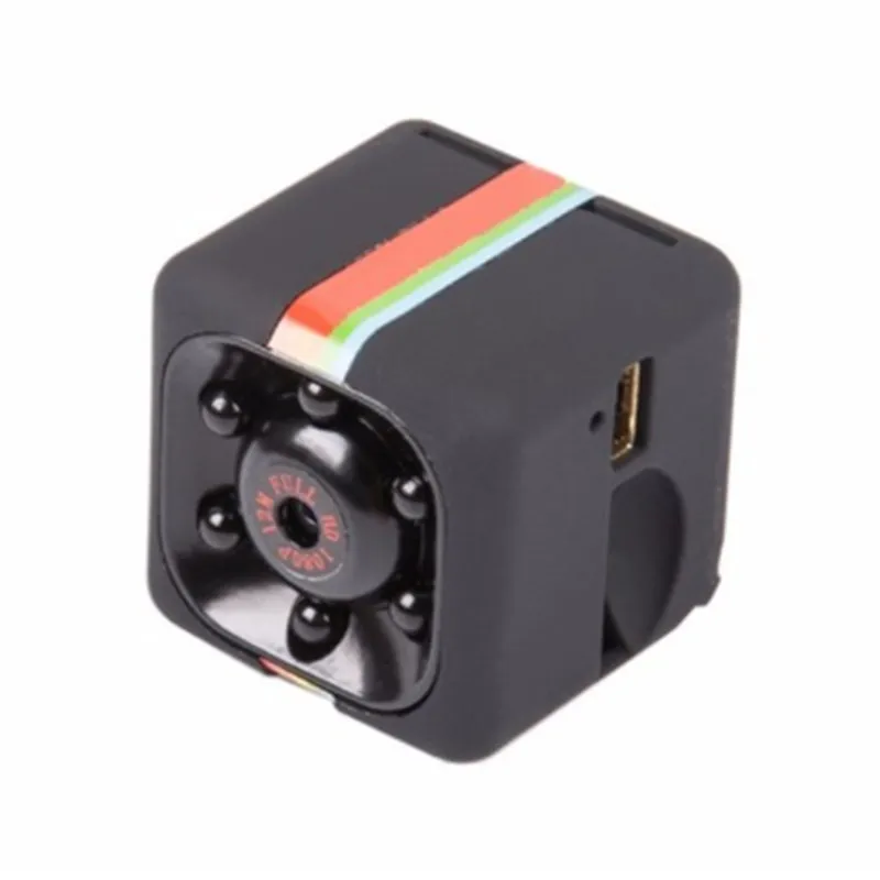 Black SQ11 Mini Camera 1080P Sport DV Camera Camcorder Mini Infrared Sensor Night Vision Micro Camera Car Digital Video Recorder - Цвет: Black