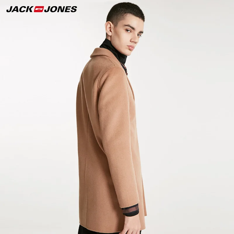 Мужское однобортное шерстяное пальто средней длины JackJones | 218427528