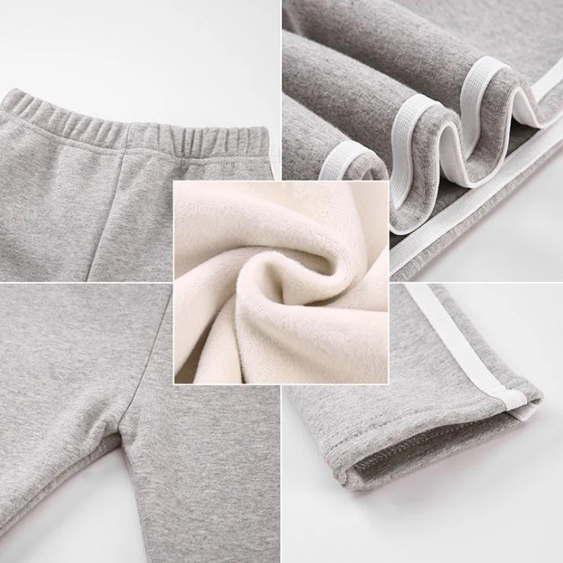 Girl Boy Clothes casual pantsThick warm Fashion Joker Sports Trousers Children's Wear 3-7 Y Child Quality Clothing Hot Sall
