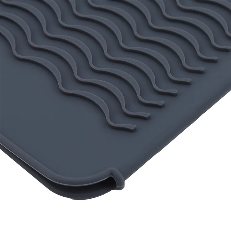 1 PC Insulation Mat Silicone Non-slip Heat Resistant Mat Storage Pouch Hair Straightener Curling Iron Pad Bags Repeatable Use