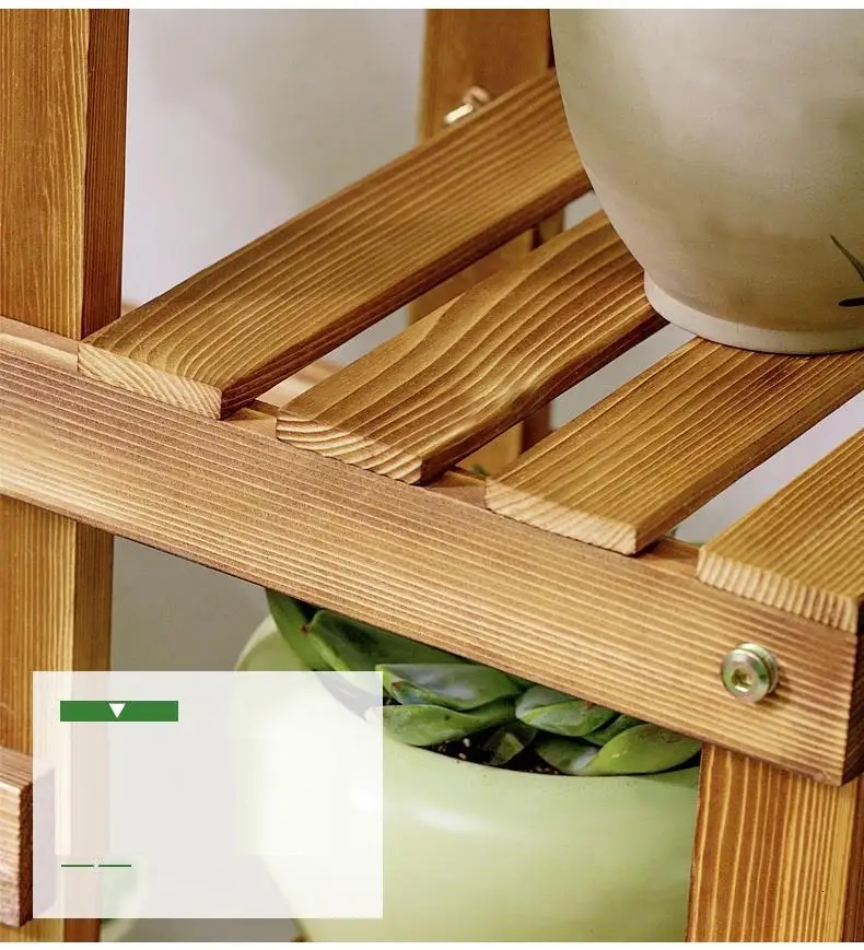 Escalera Decorativa Madera Repisa Para Plantas для гостиной, напольная стойка, стойка для балкона, Цветочная полка для растений