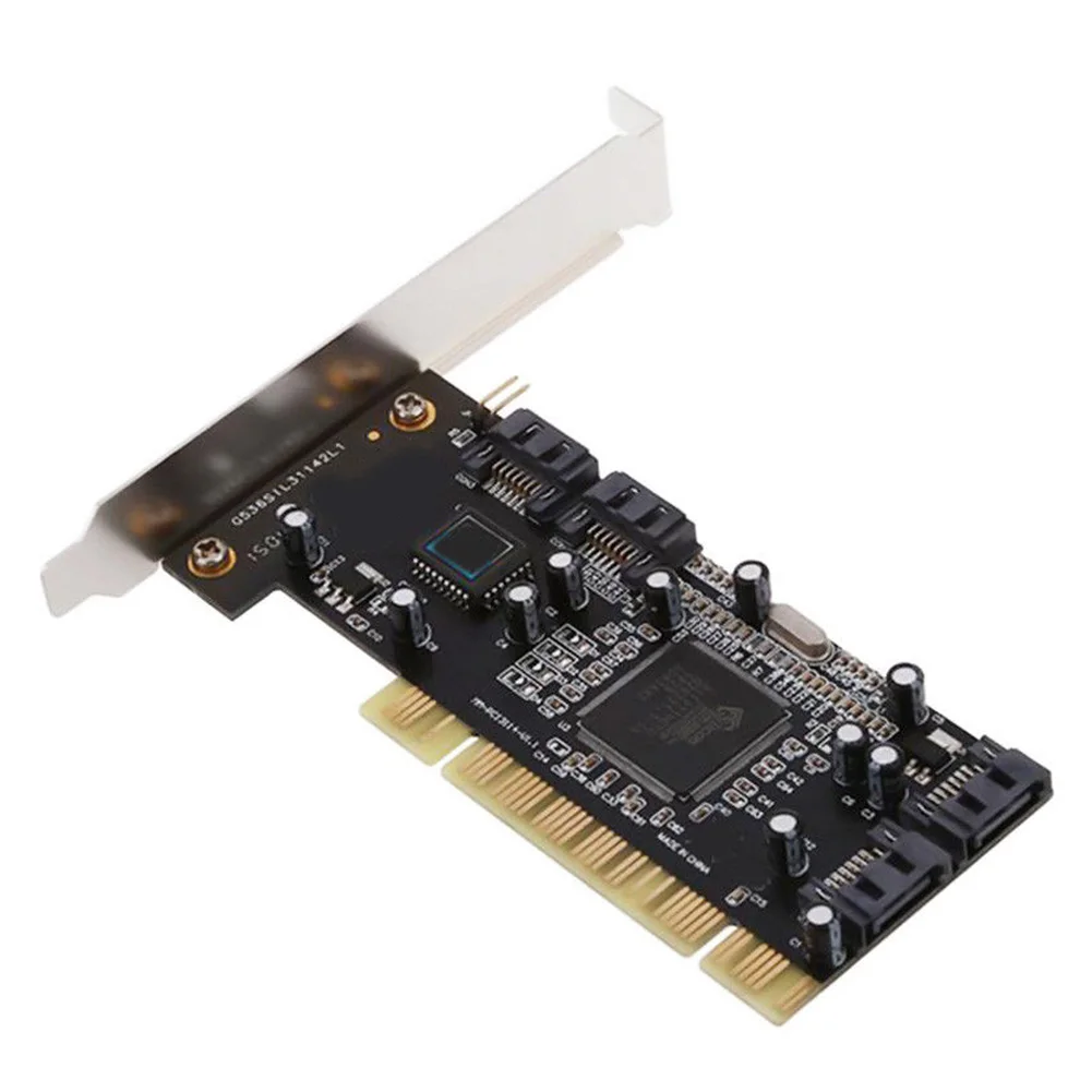PCI To SATA профессиональный адаптер контроллера с 4 портами для быстрой горячей замены для настольного ПК