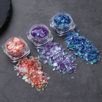 

Colorful Shell Sugar Broken Pieces Flashing Debris Material UV Epoxy Resin Mold Making Jewelry Filling for DIY Jewelry