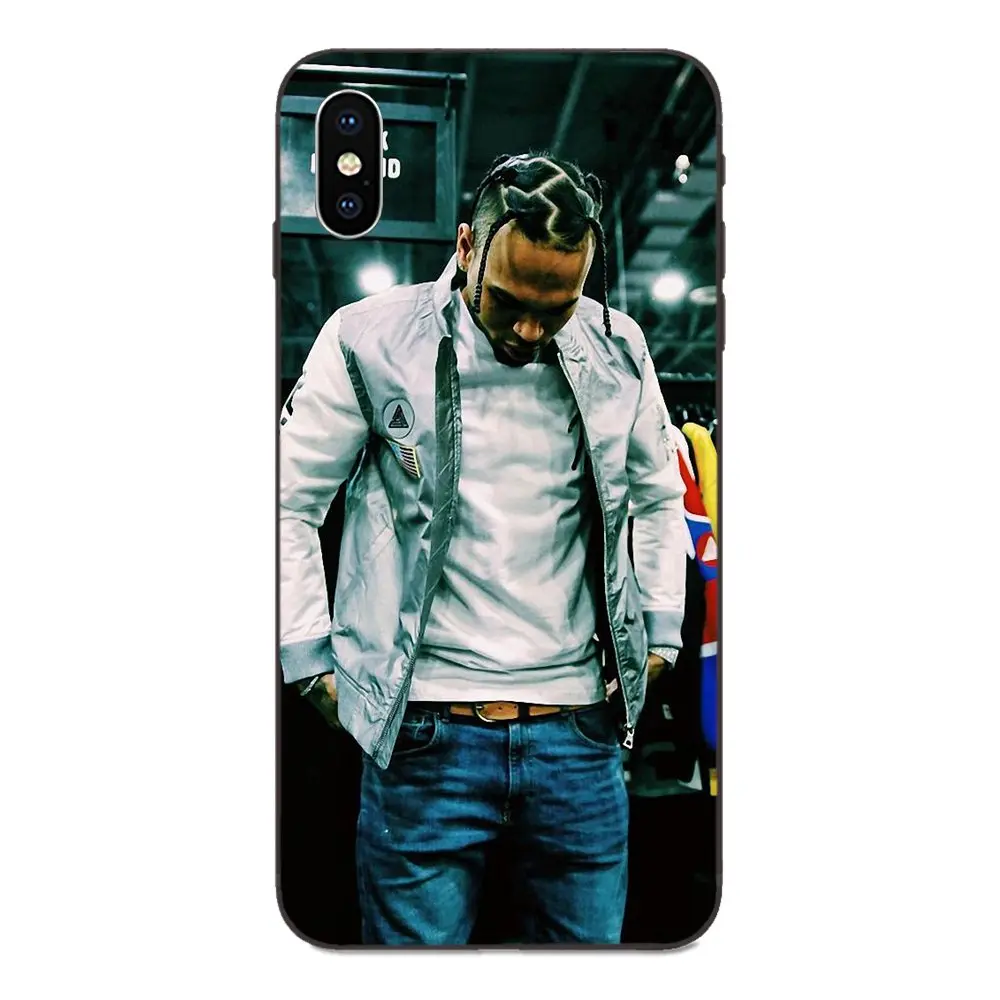 Team Breezy силиконовый чехол для телефона с изображением Криса коричневого Galaxy A8 A9 Star
