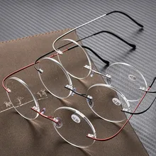 Солнцезащитные очки с круглой без оправы очки для чтения пресбиопические очки с диоптриями Мощность+ 1,0+ 1,5+ 2,0