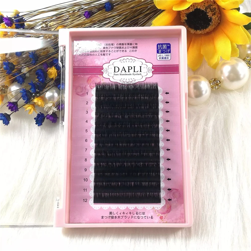 

Volume Lashes Auto Bloom Eyelash Extension Faux Mink Individual Eyelashes Soft Camellia False Lashes 11-12-13mm length