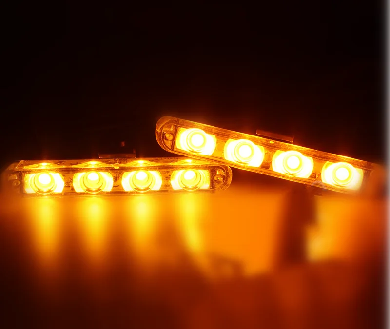 Скорой помощи полиции светильник 12V Беспроводной Удаленный 4x4/ledStrobe Предупреждение светильник для грузовой автомобиль аварийный светильник мигает пожарные светильник s - Испускаемый цвет: Yellow