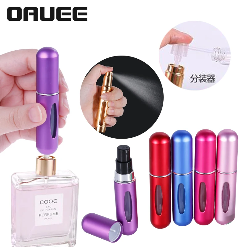 Oauee 12ml Mini Refillable Perfume Bottle With Spray Scent Pump Empty Cosmetic Liquid Container Atomizer For Travel Tool | Дом и сад