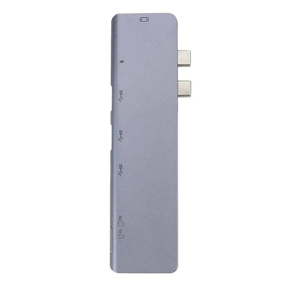 Тип-C концентратор Hdmi разъемом спецификации Usb type-C линия считыватель 7-в-1 док-станция для Macbook Pro компьютер внешние аксессуары