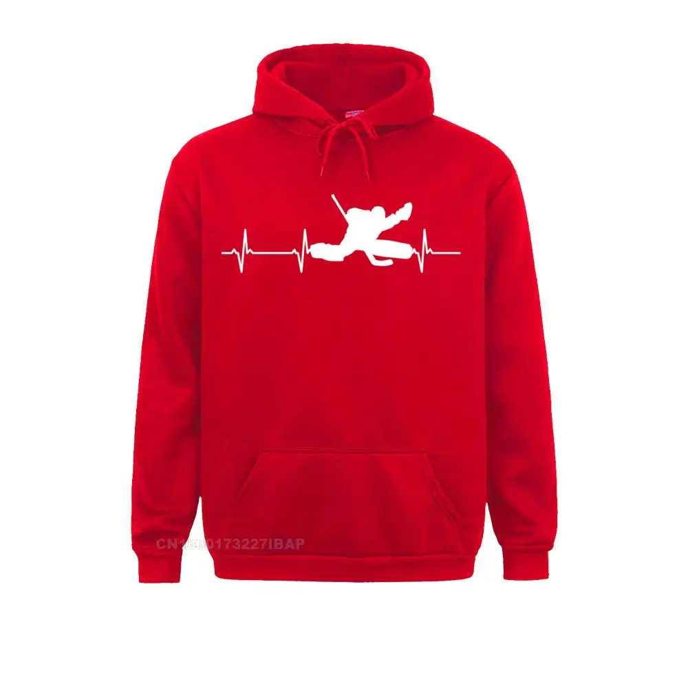 Ice Hockey Goalie Gift Pullover Hoodie Hoodies Funny Cartoon Hooded Pullover  Long Sleeve Male Sweatshirts Printed On Hoods
