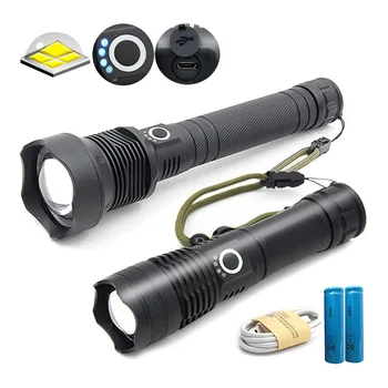 

LED XHP50 xhp70.2 led flashlight 18650 usb rechargeable Tactical flash torch light lamp zoom Lantern torch p50 super powerful