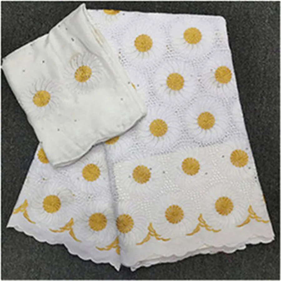 Новейший стиль, чистый хлопок, Дубай, кружево, высокое качество, африканская кружевная ткань, вышитая нигерийская сухая кружевная ткань для свадебного платья, 7 ярдов