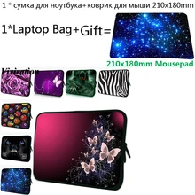 Сумка для ноутбука 14, 13, 12, 10, 10,2, 15, 17, 13,3, 17,3, 15,6 дюймов, чехол для ноутбука chuwi Lapbook, женская, модная, для девушек, 7, сумка для планшета+ коврик для мыши