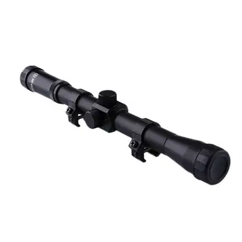 

4x20 Rifle Optics Scope Tactical Crossbow Riflescope & 11mm Rail Mounts For Hunt